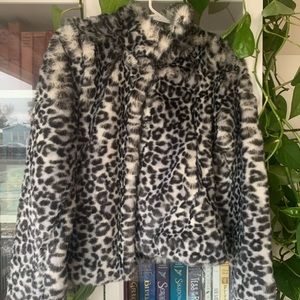 Faux fur coat